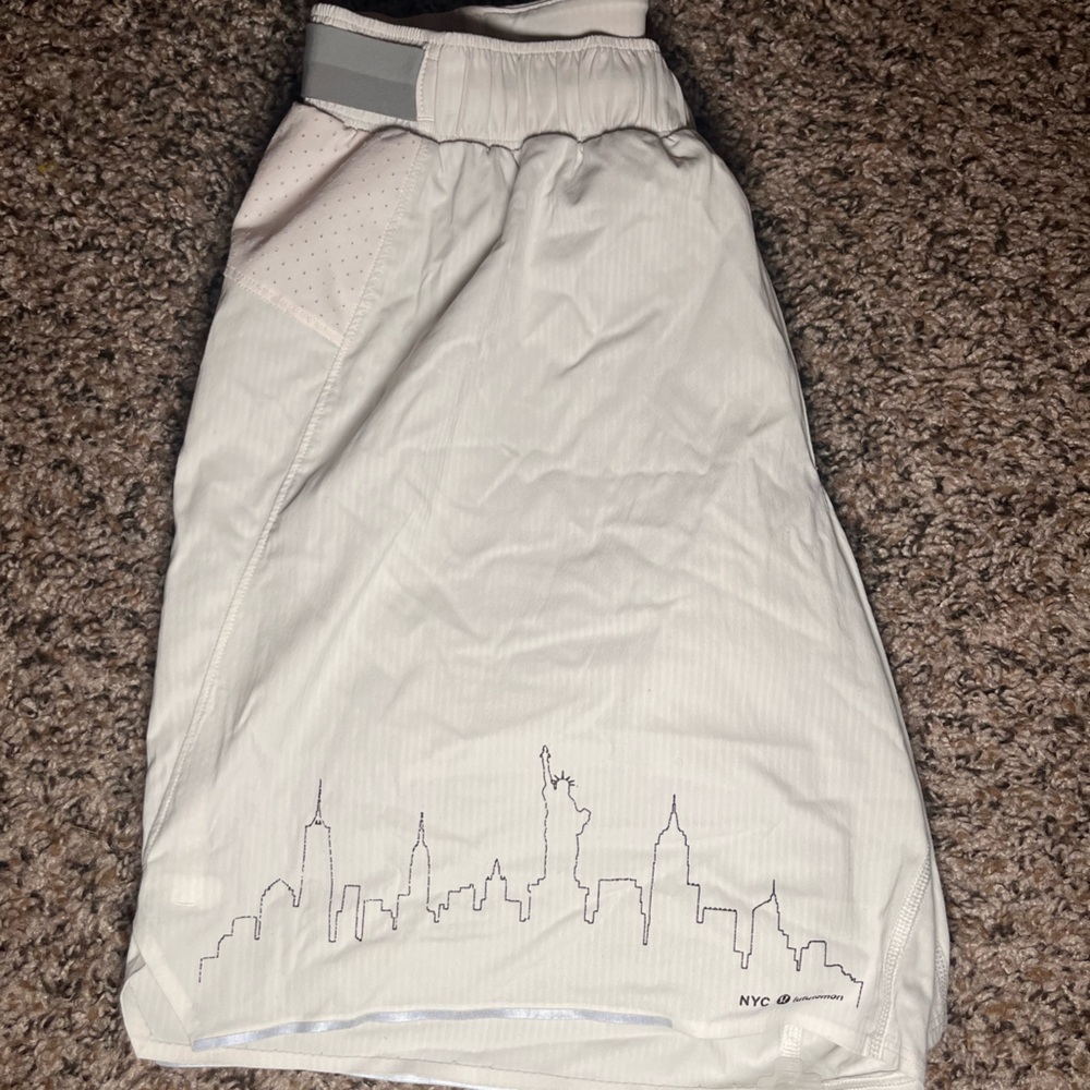 Lulu Men’s White NYC shorts. DISCONTINUED